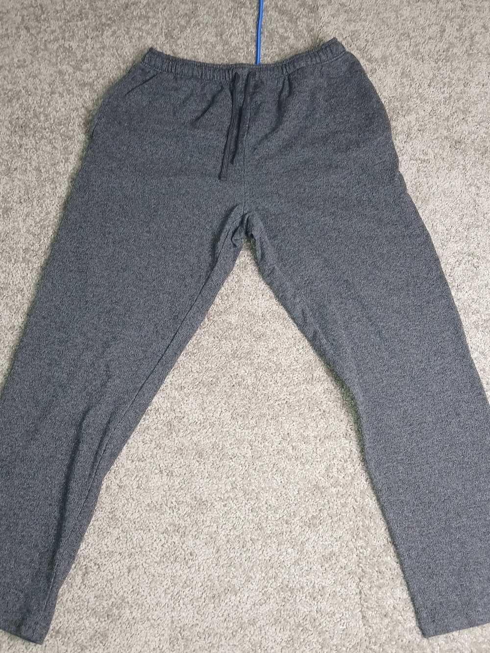 Eddie Bauer Lounge Pants Men's Gray Fleece Drawstring Pull On Sweatpants - XL